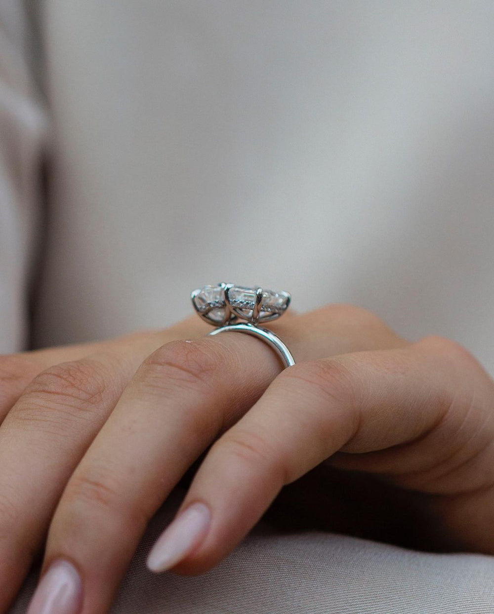 Toi Et Moi Pear & Emerald Cut Labgrown Ring