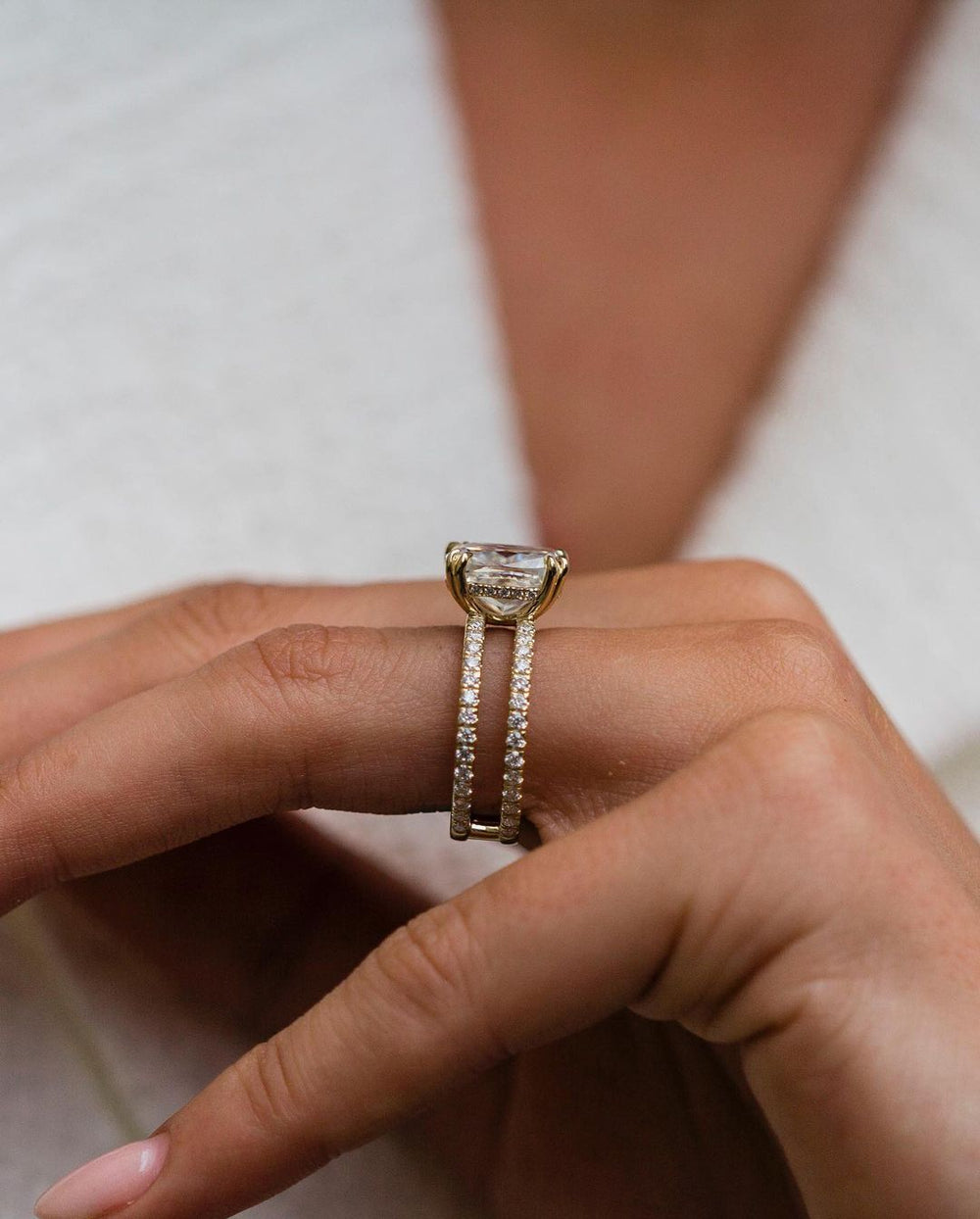 Cushion Cut Labgrown Ring