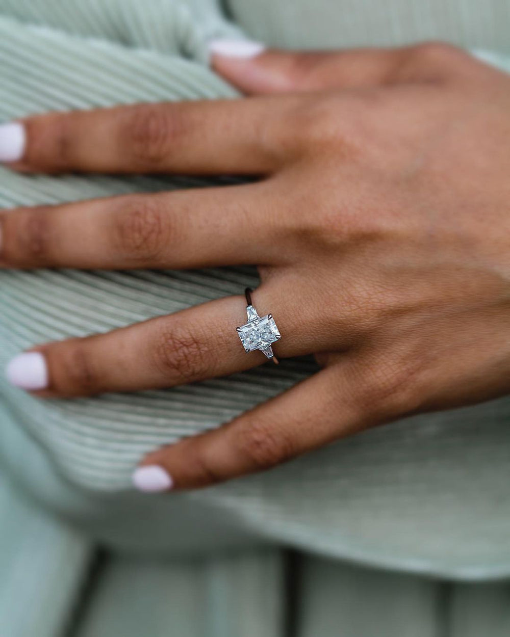 Radiant Cut Labgrown Engagement Ring
