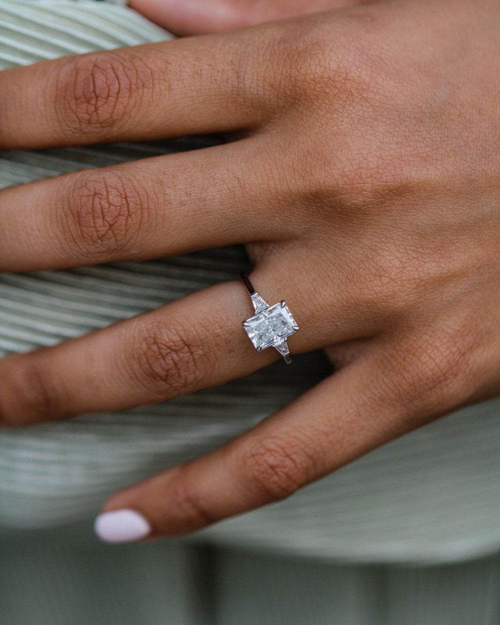 Radiant Cut Labgrown Engagement Ring