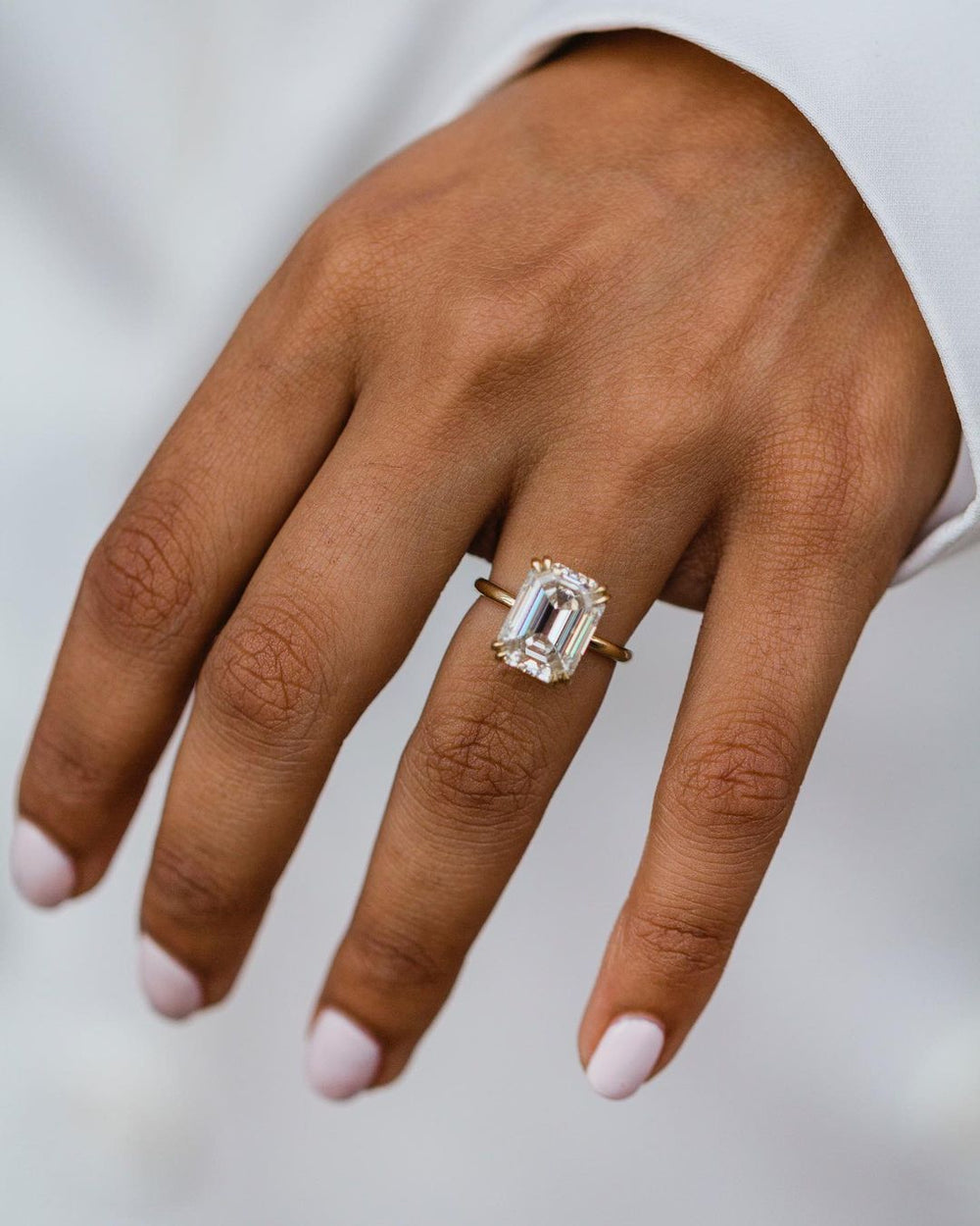 Old Mine Emerald Cut Labgrown Ring