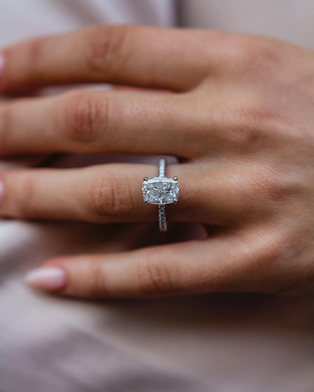 Cushion Cut Labgrown Ring