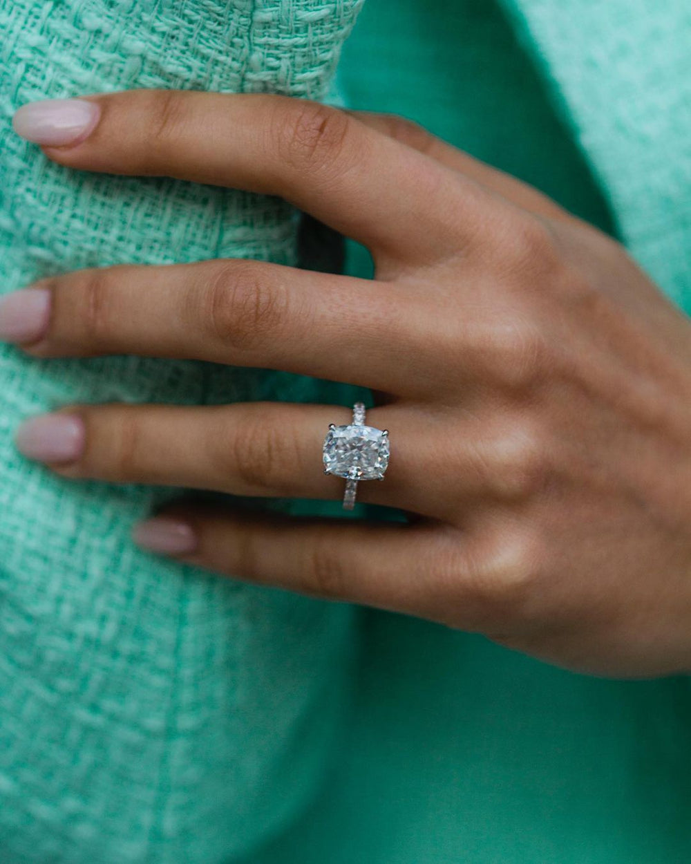 Cushion Cut Labgrown Ring