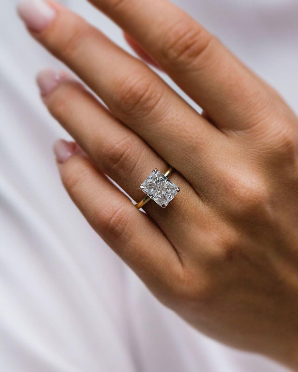 Radiant Cut Labgrown Engagement Ring