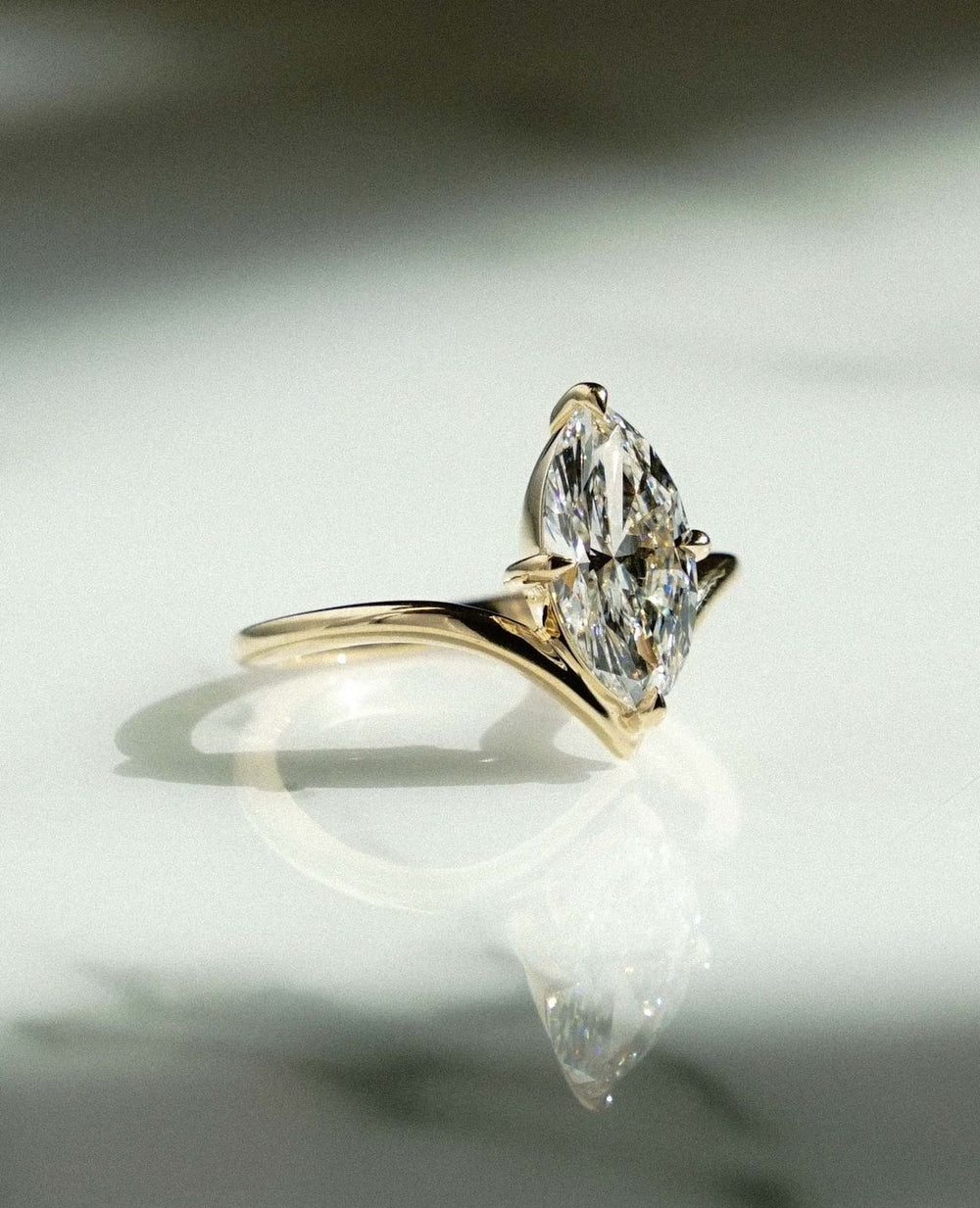 Marquise Cut Labgrown Engagement Ring, Wedding Ring