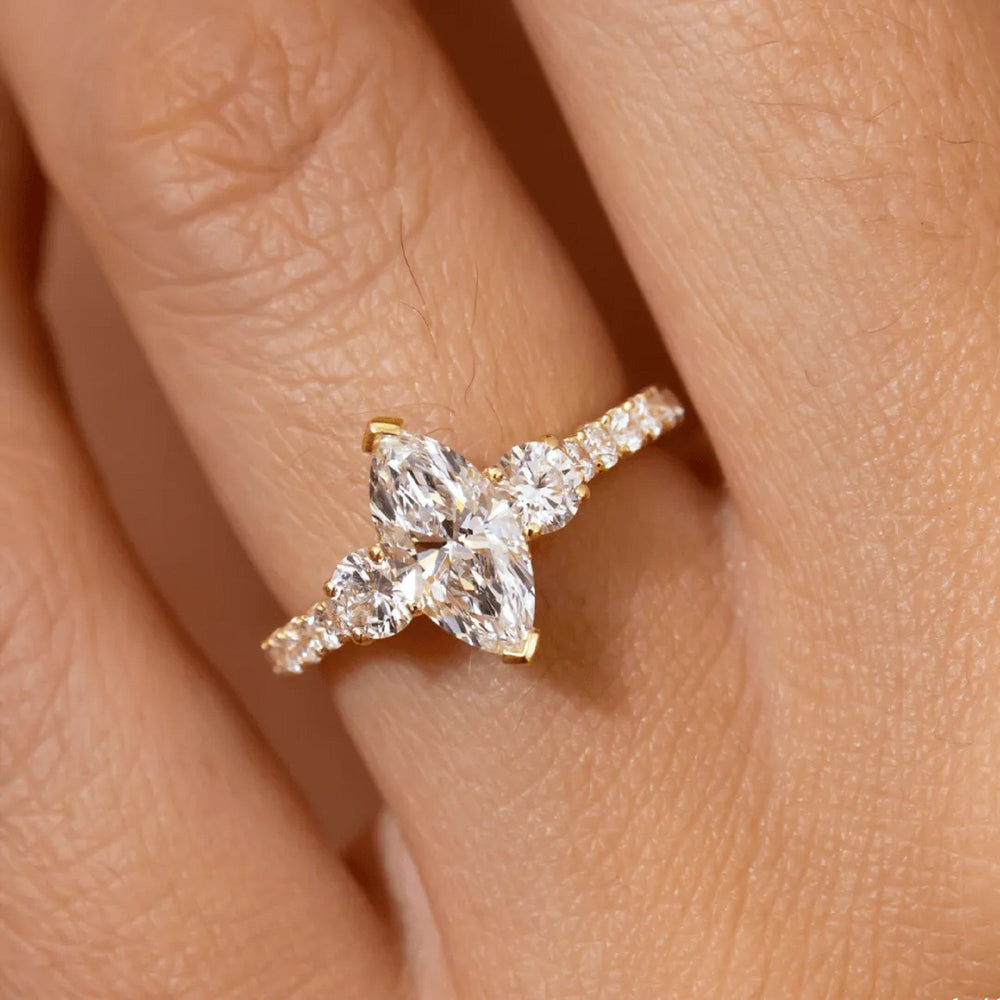 Marquise Cut Labgrown Engagement Ring