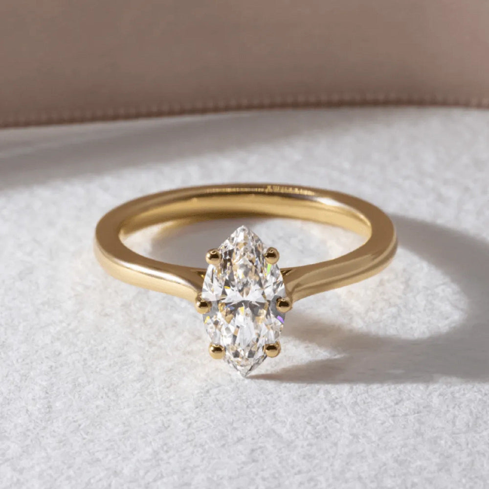 Marquise Cut Labgrown Engagement Ring