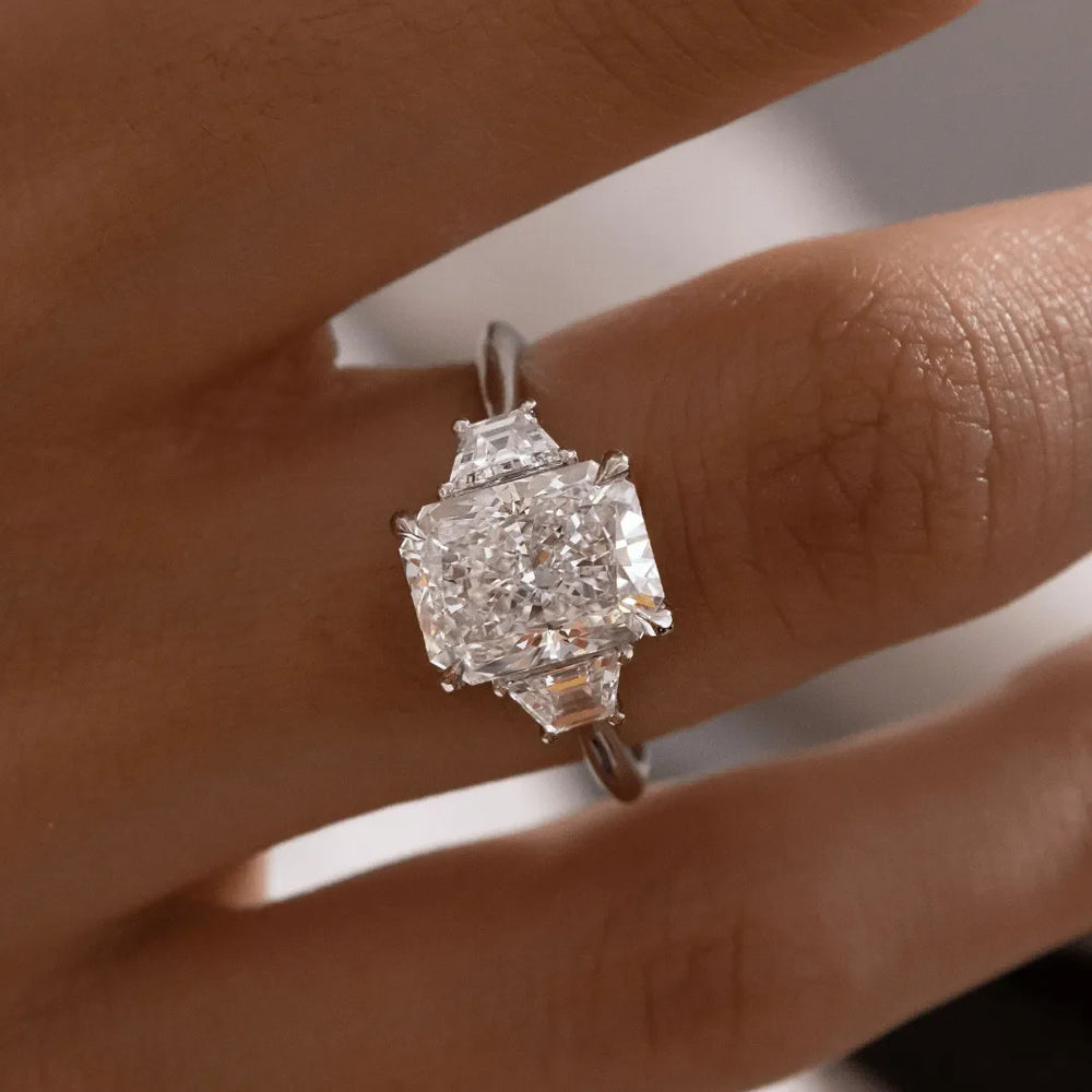 Radiant Cut Labgrown Engagement Ring