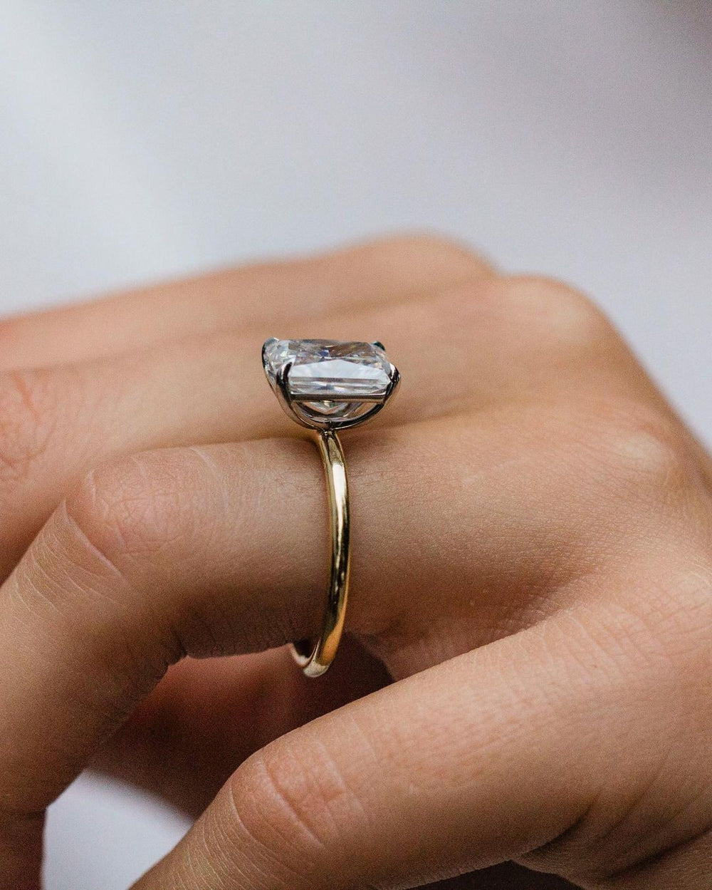 Radiant Cut Labgrown Engagement Ring