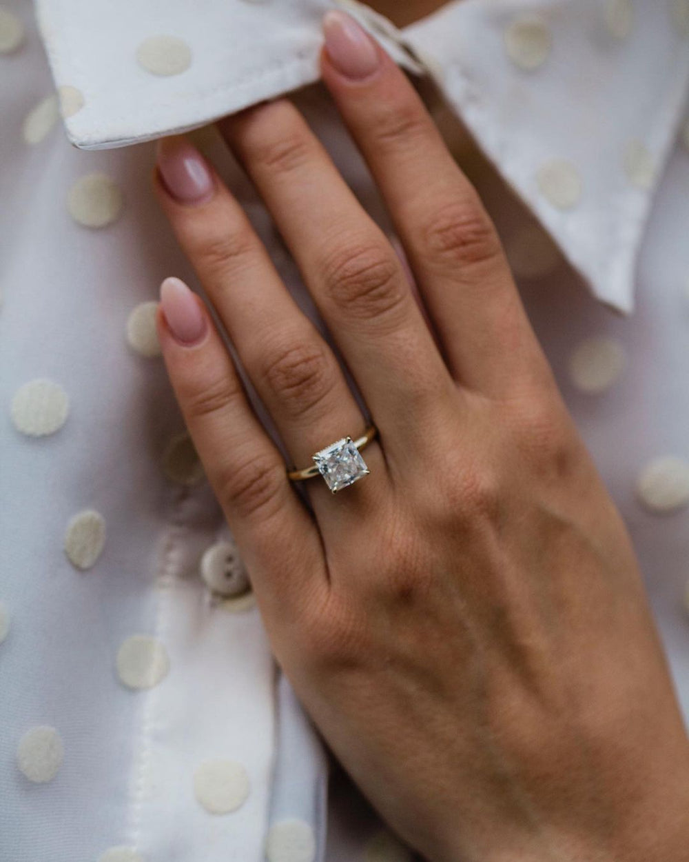 Radiant Cut Labgrown Engagement Ring