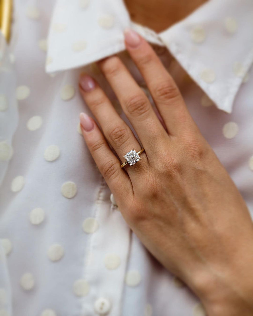 Radiant Cut Labgrown Engagement Ring