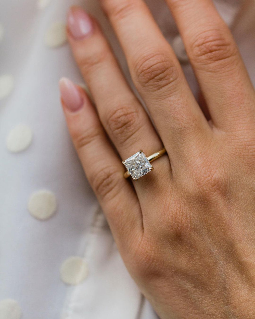 Radiant Cut Labgrown Engagement Ring