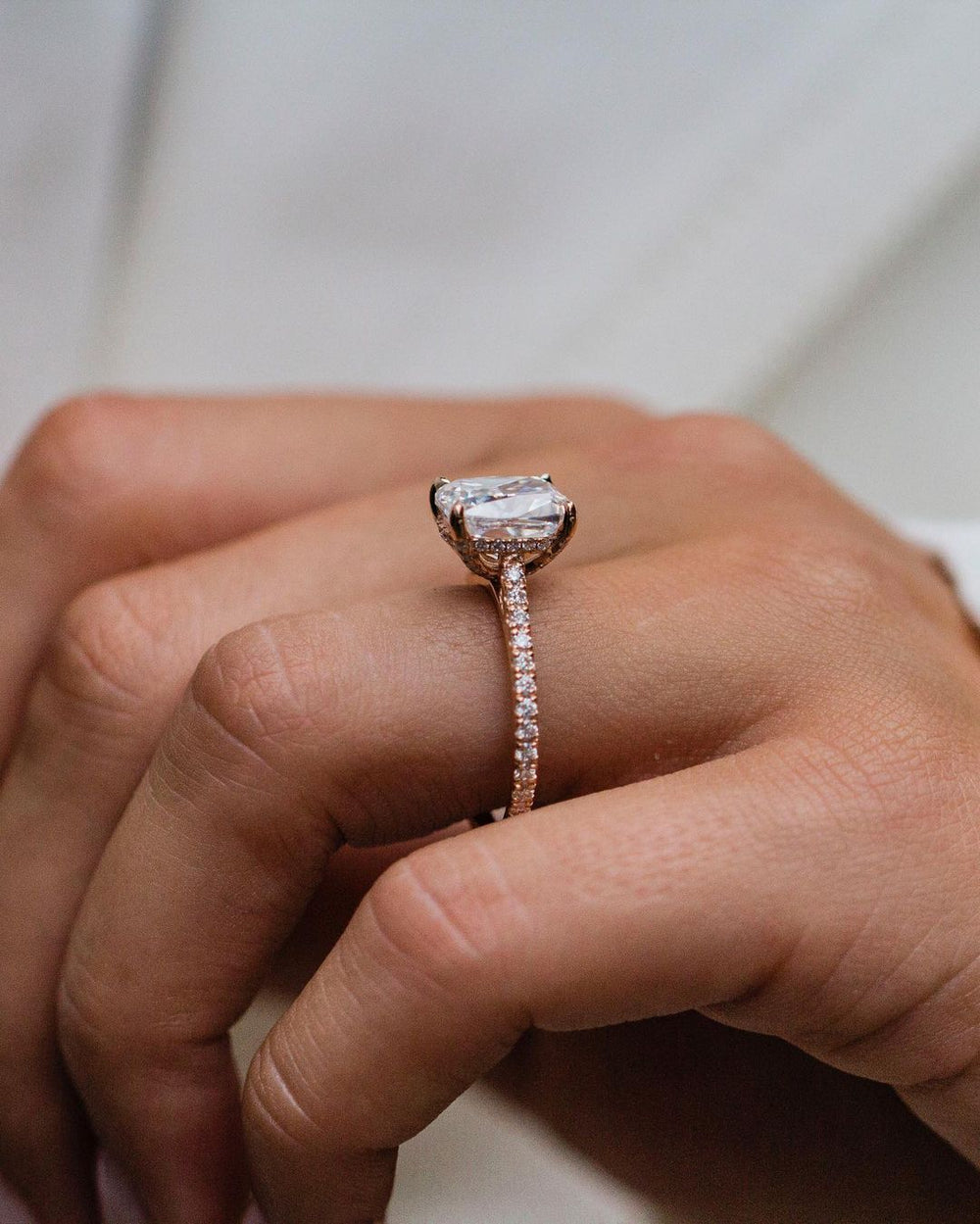 Cushion Cut Labgrown Ring