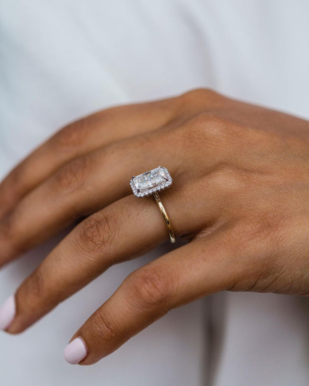 Radiant Cut Labgrown Engagement Ring