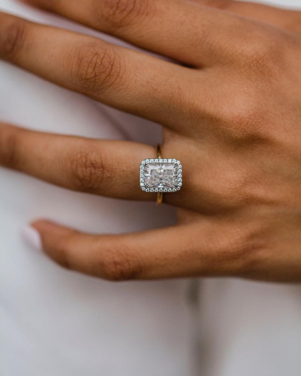 Radiant Cut Labgrown Engagement Ring