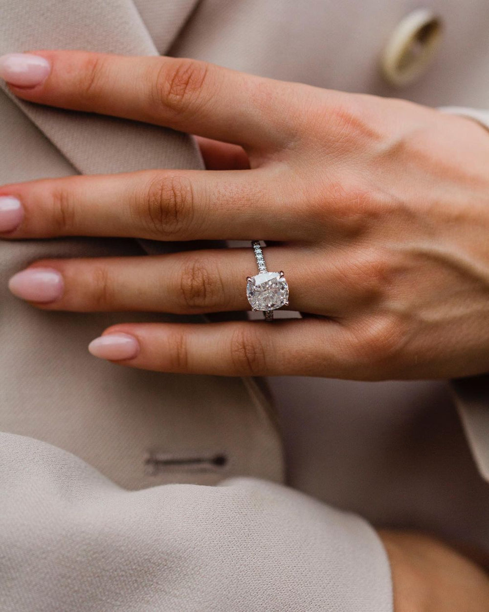 Cushion Cut Labgrown Ring