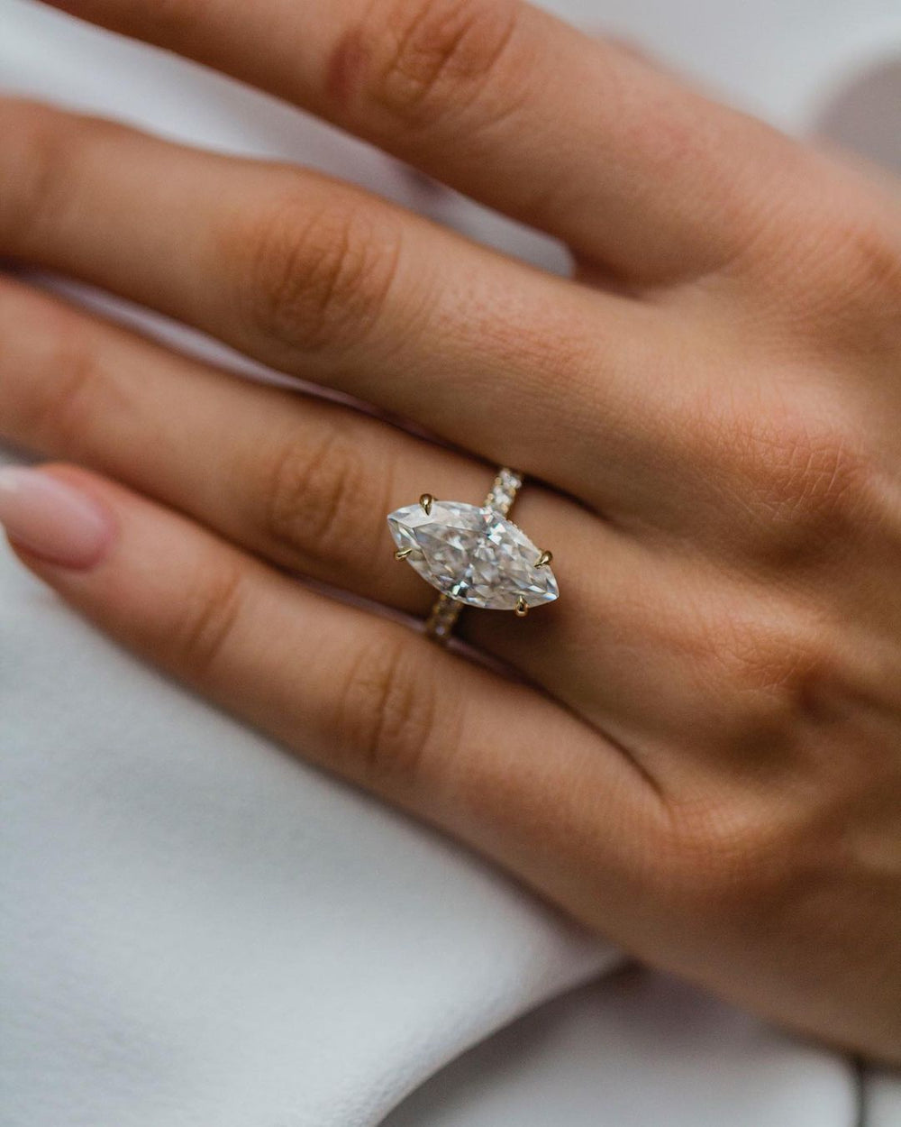 Marquise Cut Labgrown Ring