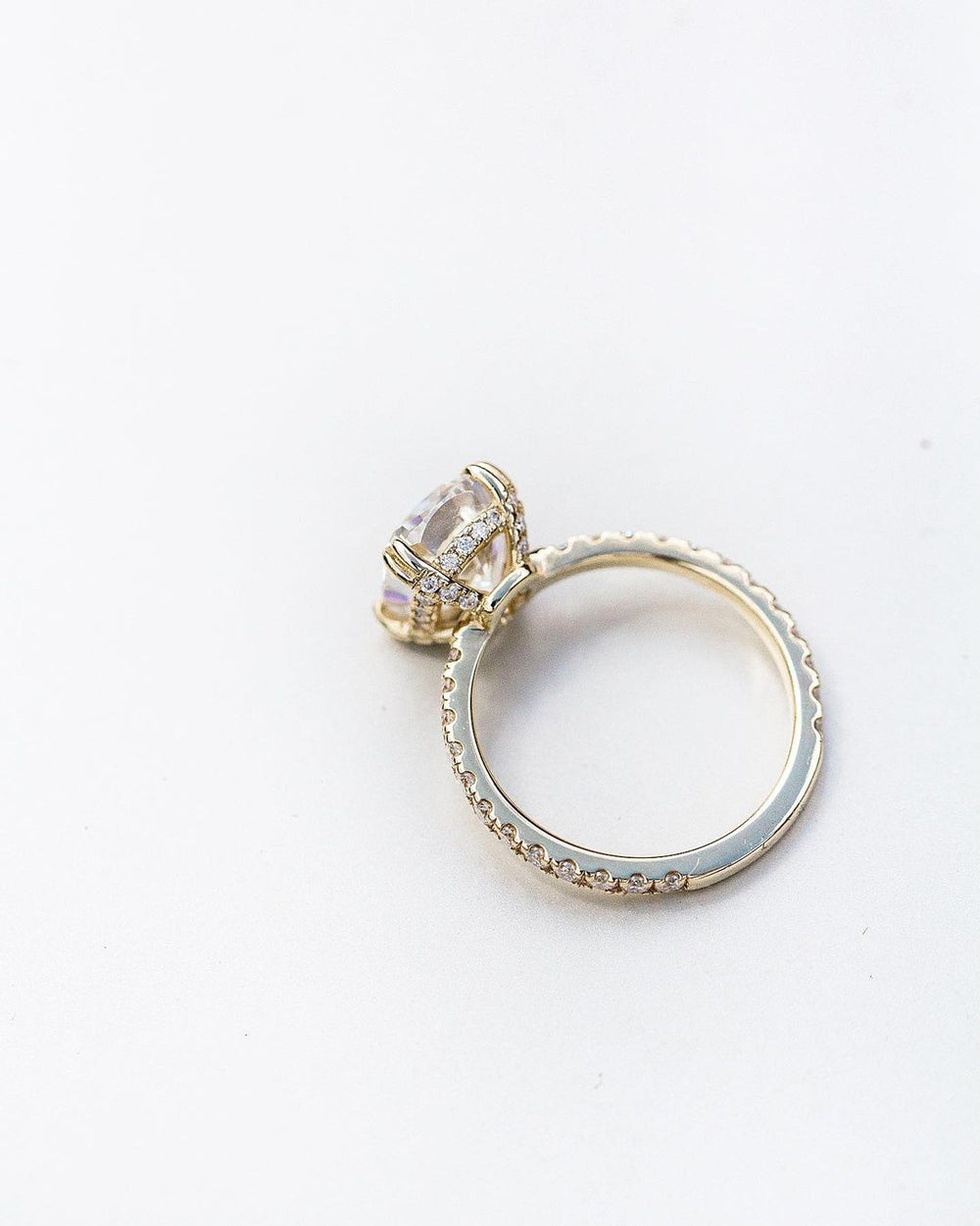 Cushion Cut Labgrown Engagement Ring