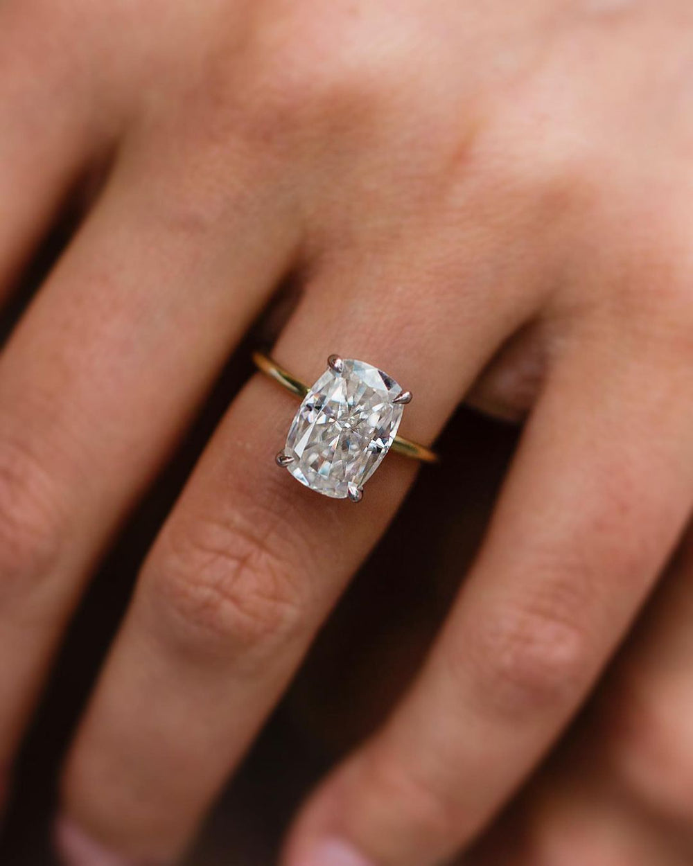 Cushion Cut Labgrown Ring