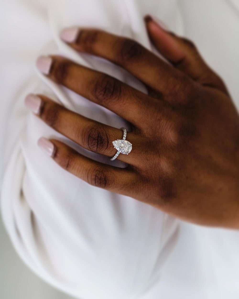 Elongated Pear Cut Labgrown Ring
