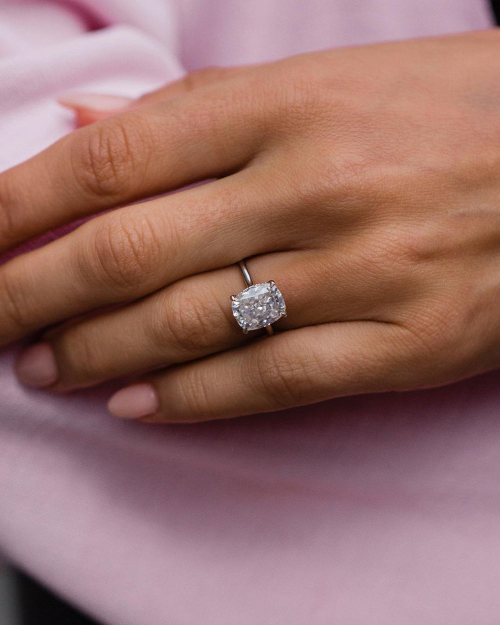 Cushion Cut Labgrown Engagement Ring