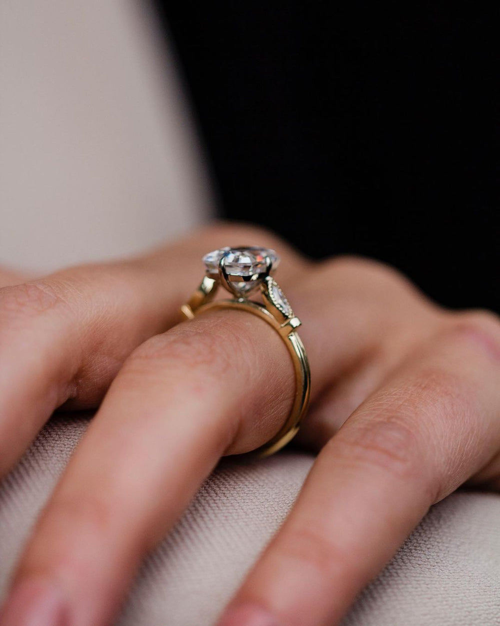 Radiant Cut Labgrown Engagement Ring