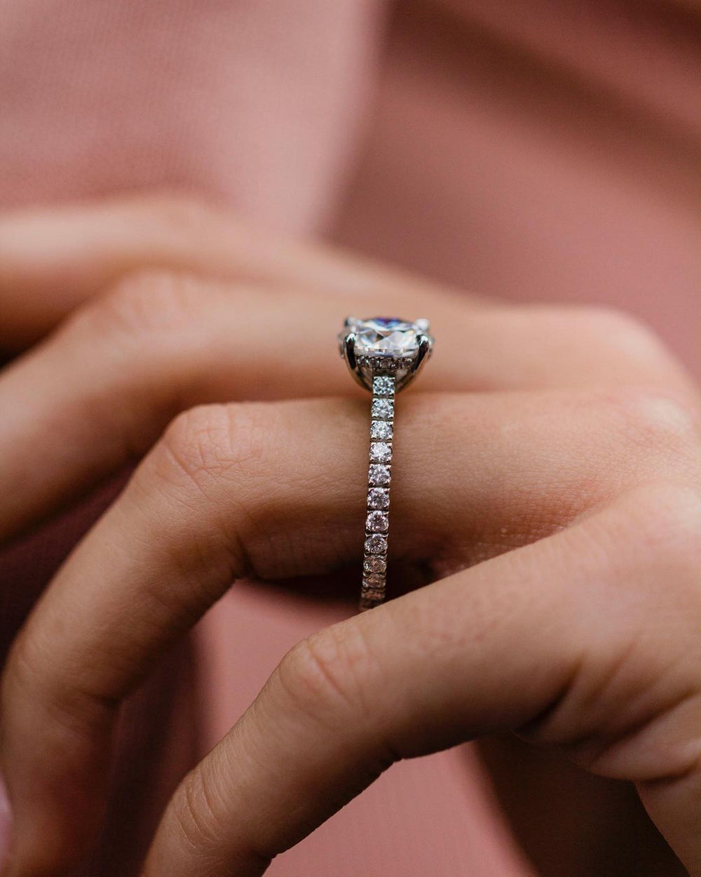 Round Cut Labgrown Engagement Ring
