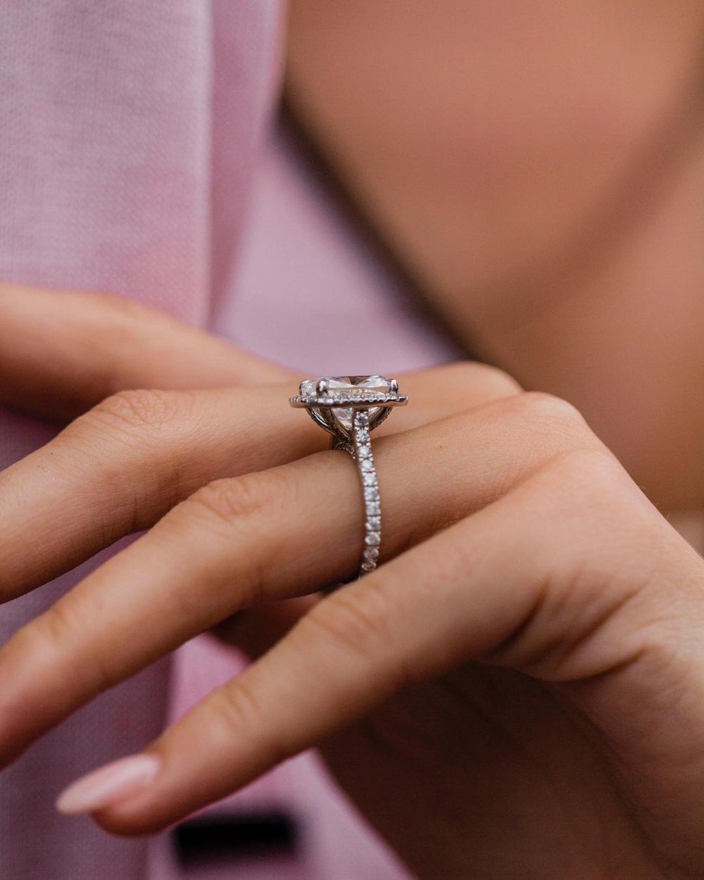 Cushion Cut Labgrown Ring