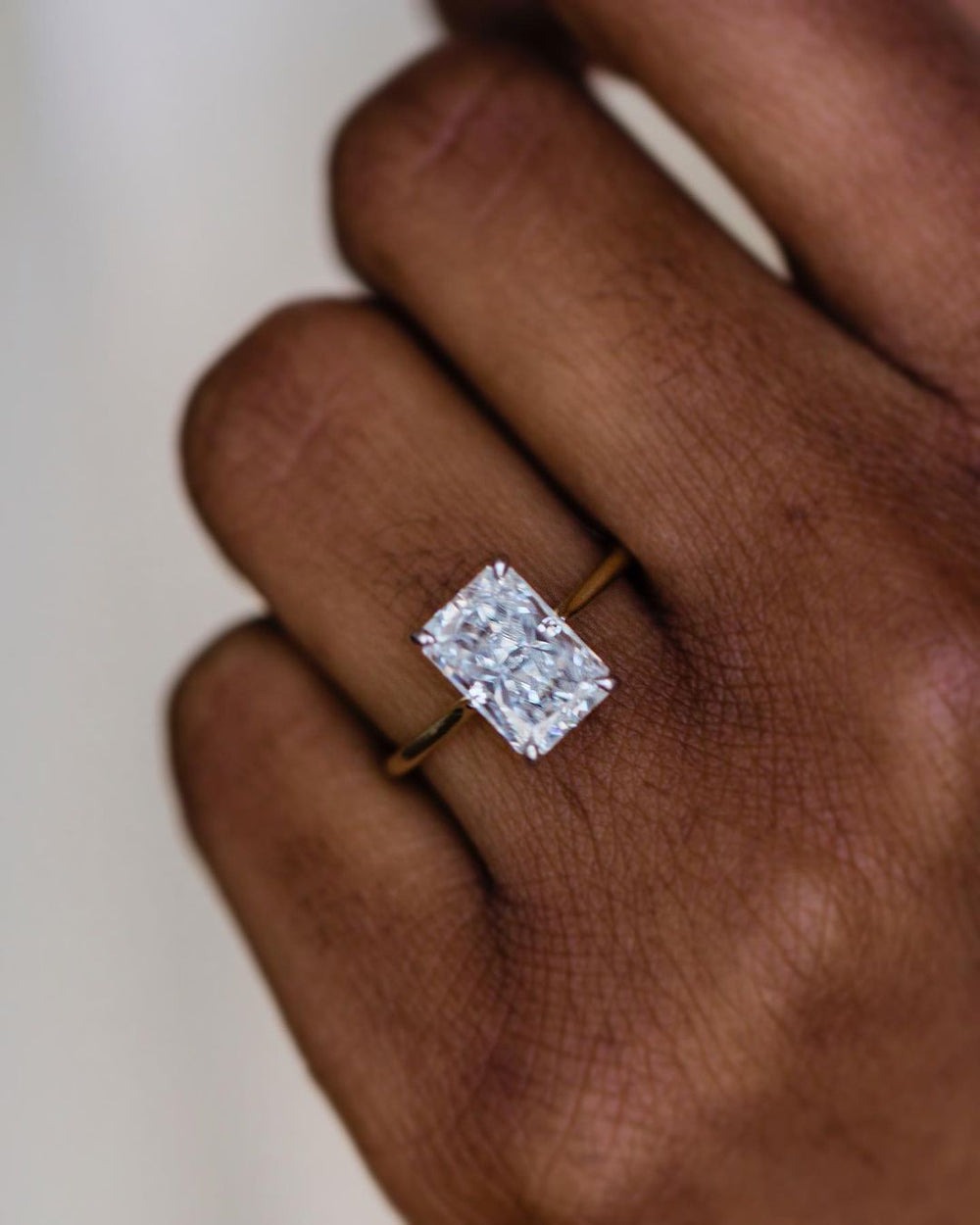 Radiant Cut Labgrown Ring