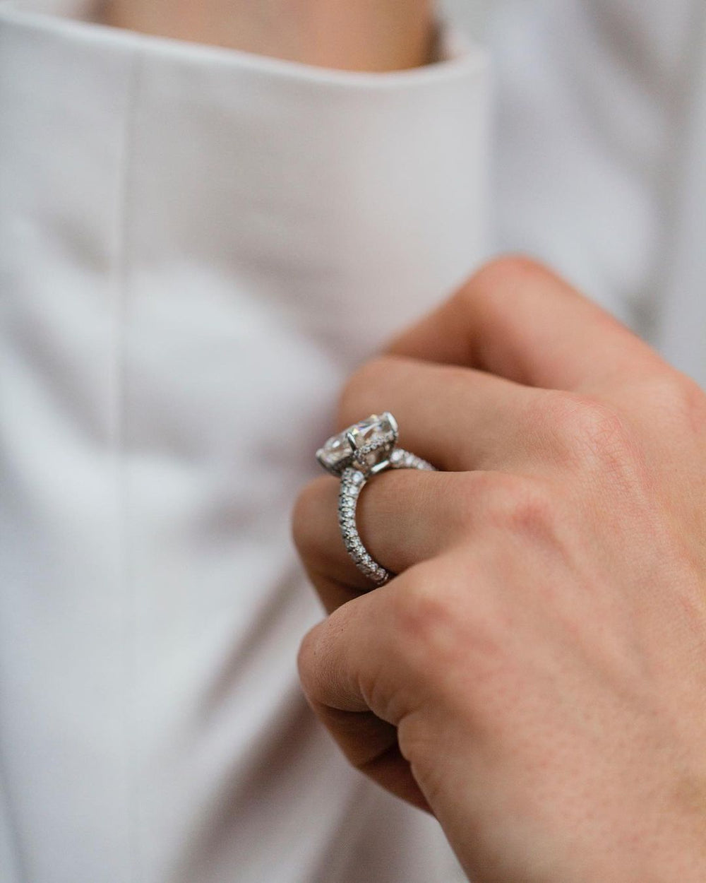 Cushion Cut Labgrown Ring