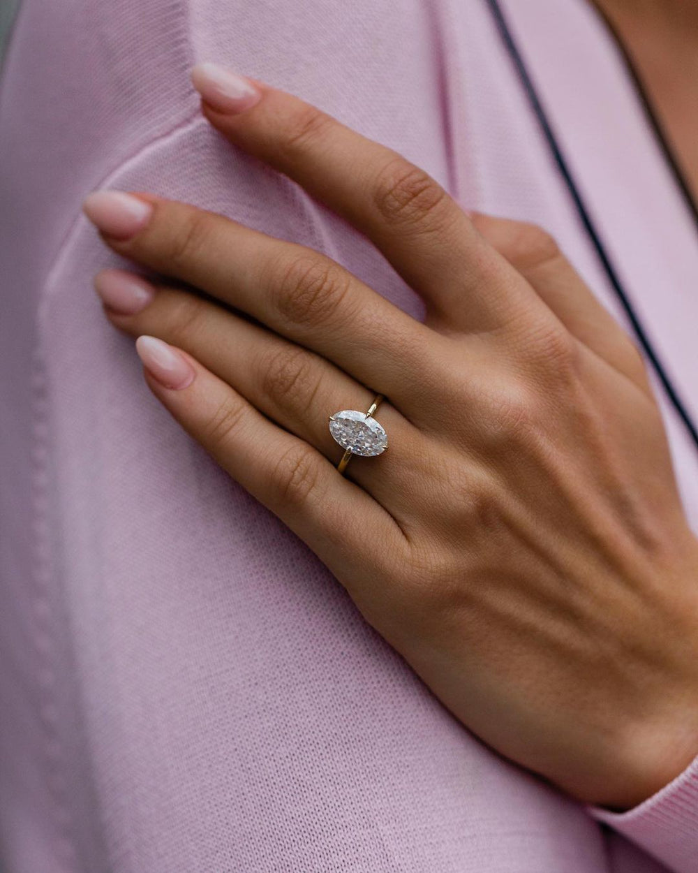 Oval Cut Labgrown Ring