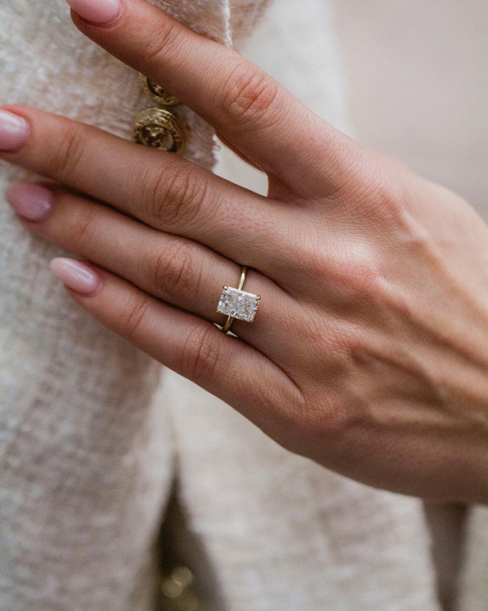 Radiant Cut Labgrown Ring
