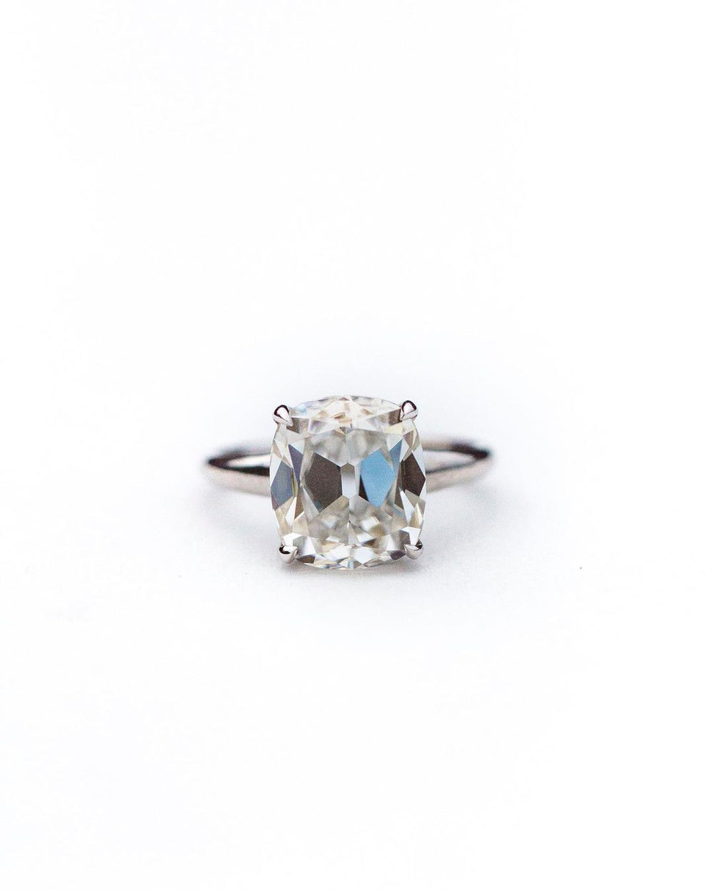 Old Mine Cushion Cut Labgrown Ring