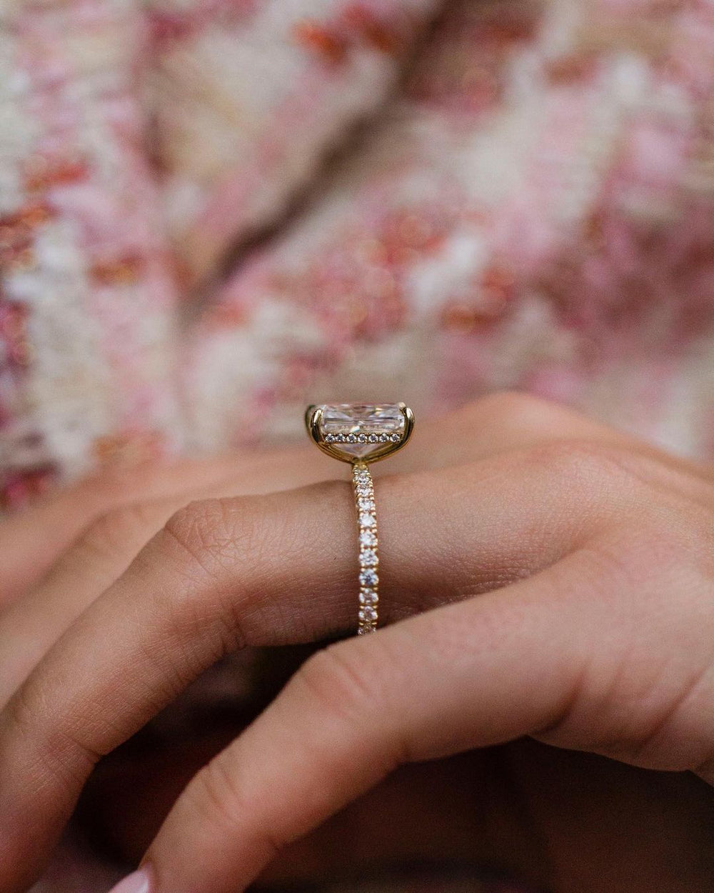 Radiant Cut Labgrown Engagement Ring