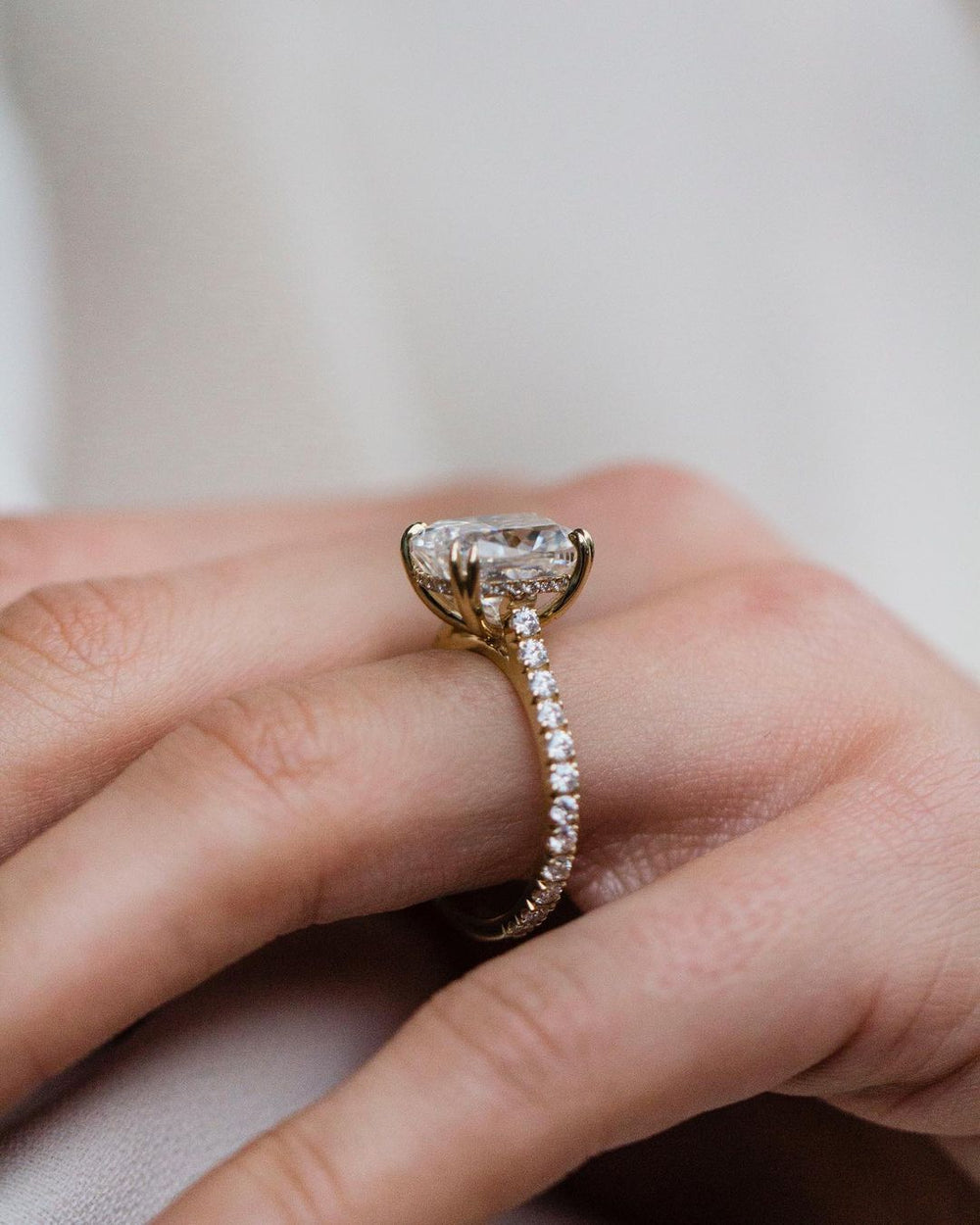 Cushion Cut Labgrown Ring