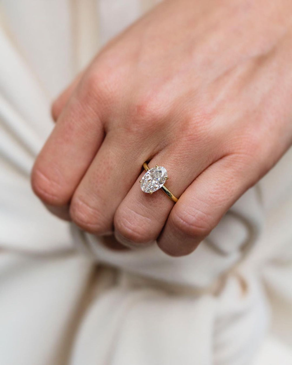 Oval Cut Labgrown Ring