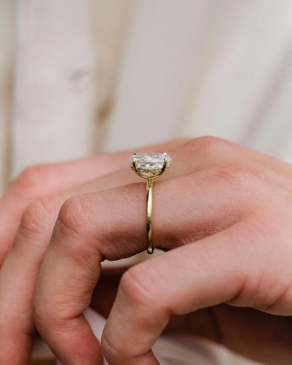 Oval Cut Labgrown Ring
