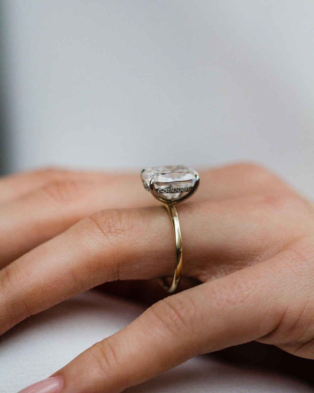 Cushion Cut Labgrown Engagement Ring