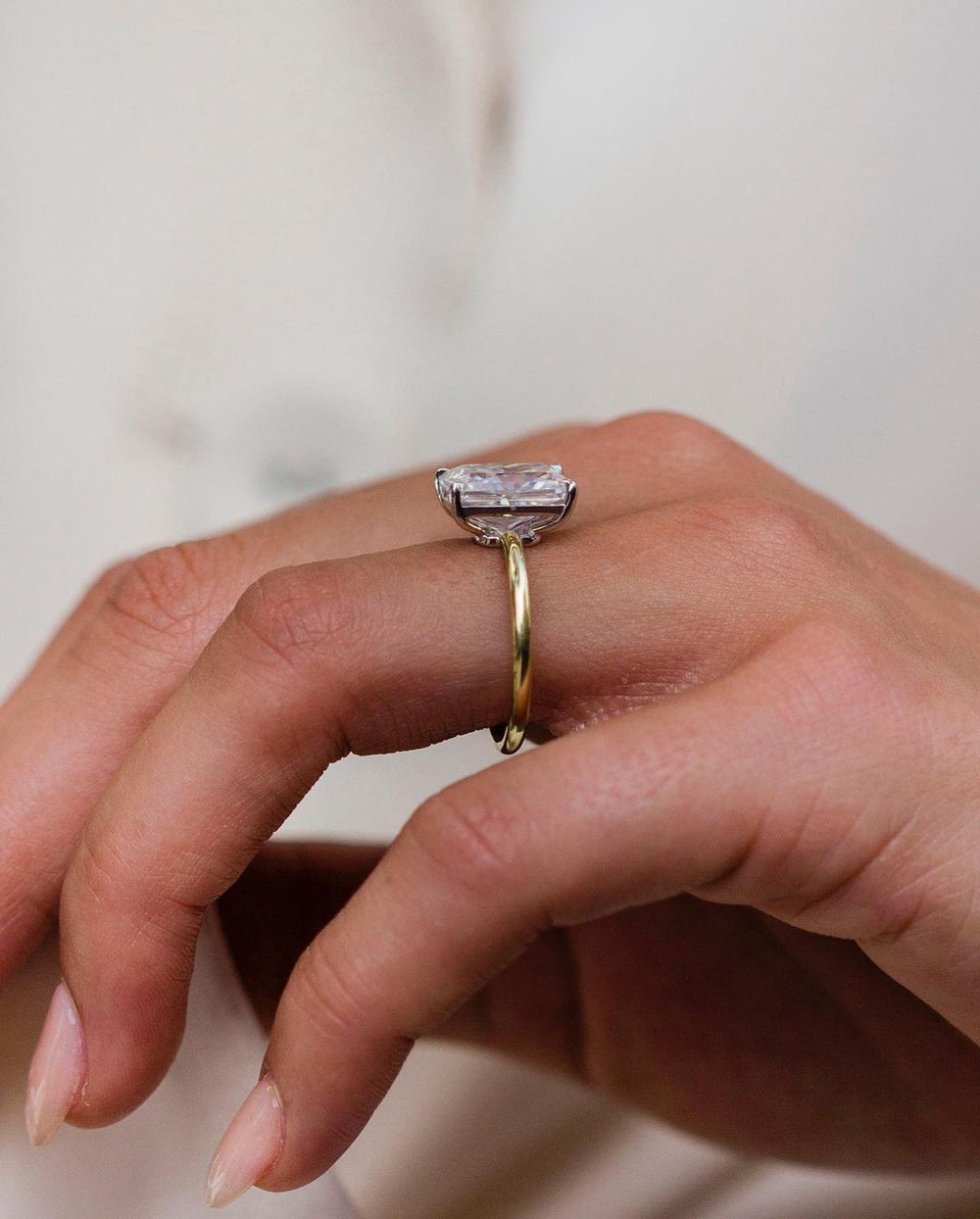 Radiant Cut Labgrown Engagement Ring