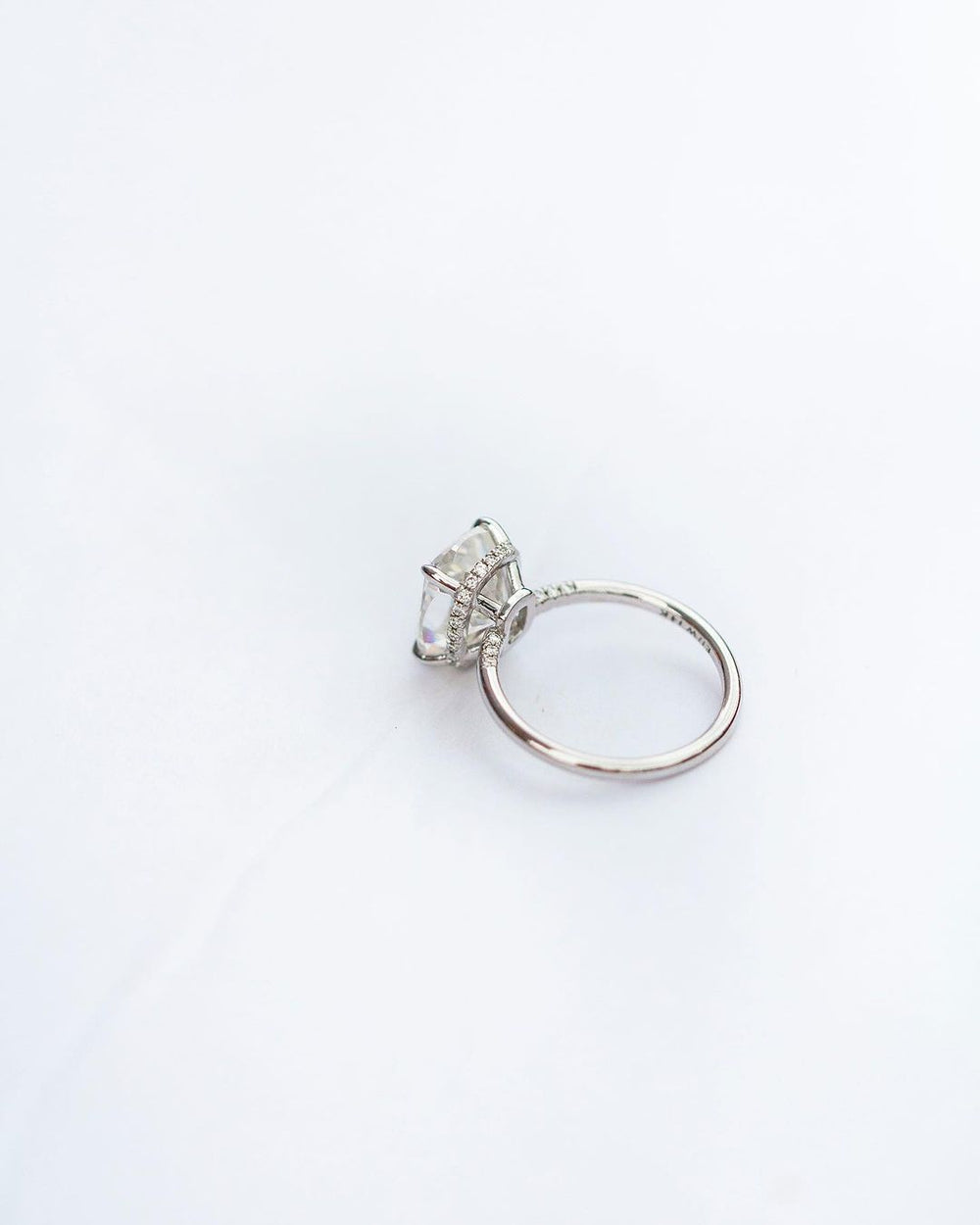 Cushion Cut Labgrown Engagement Ring