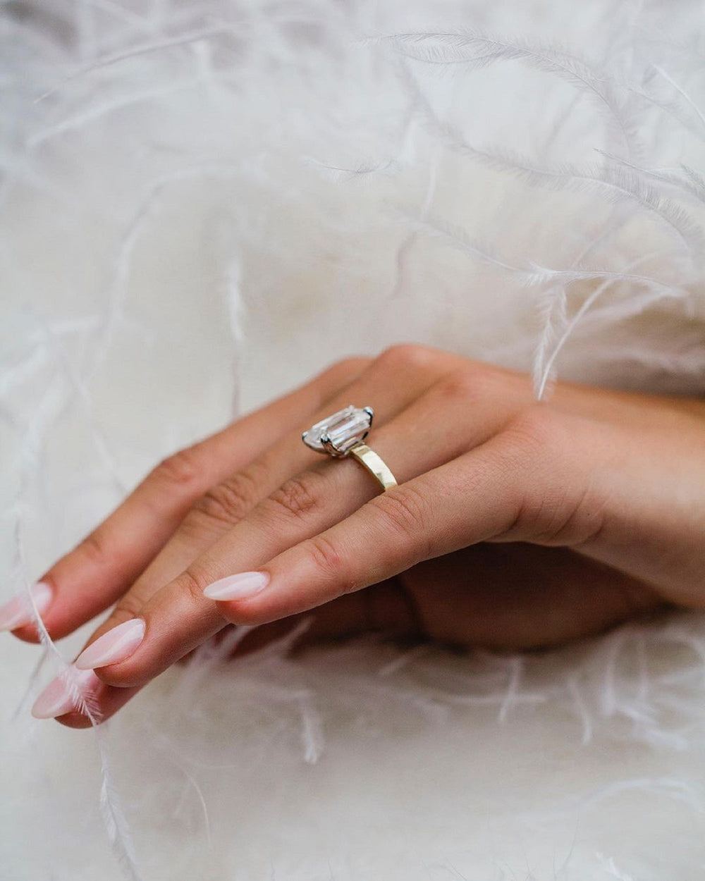 Emerald Cut Labgrown Engagement Ring