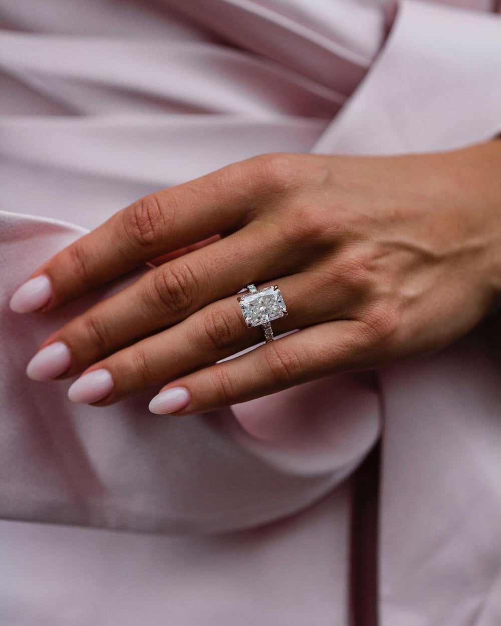 Radiant Cut Labgrown Engagement Ring