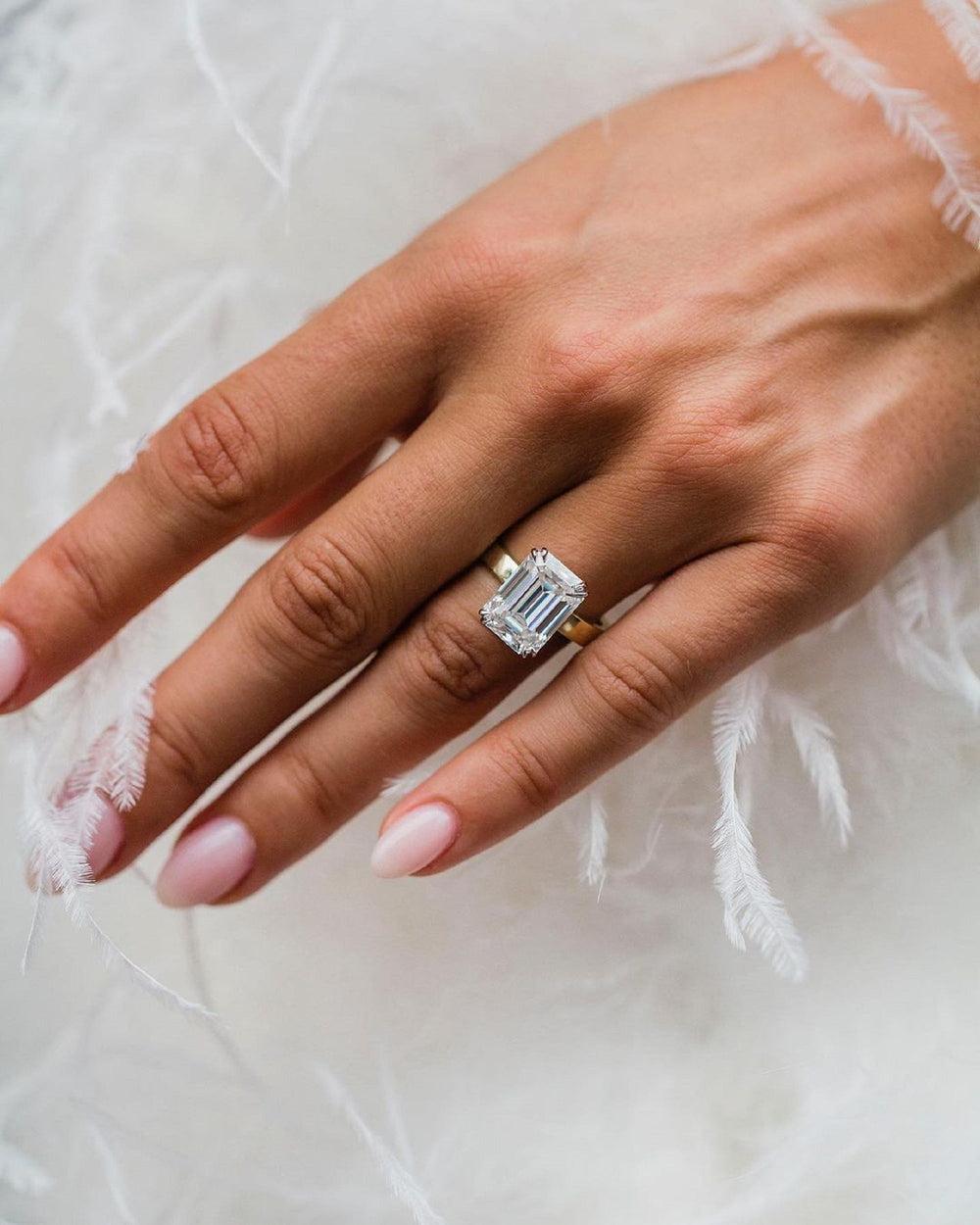 Emerald Cut Labgrown Engagement Ring