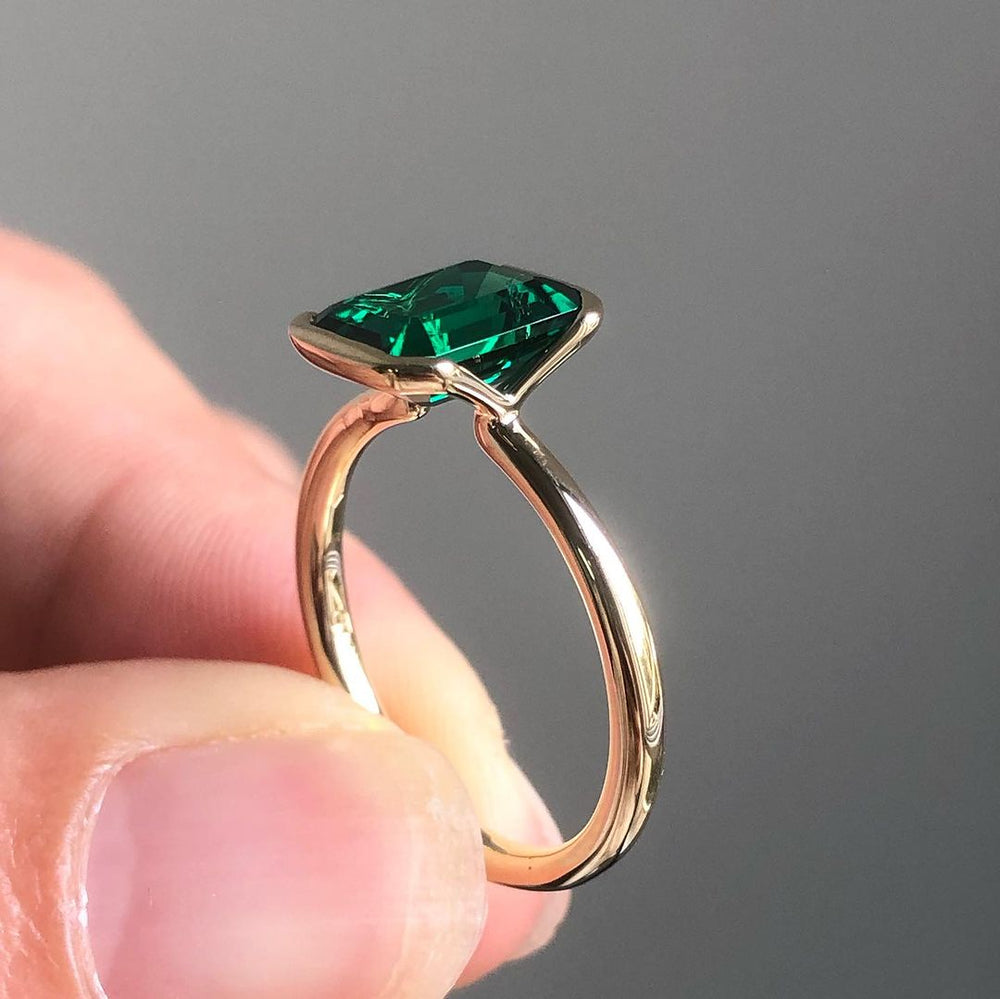 Emerald Cut Engagement Ring, Labgrown Emerald Cut Ring