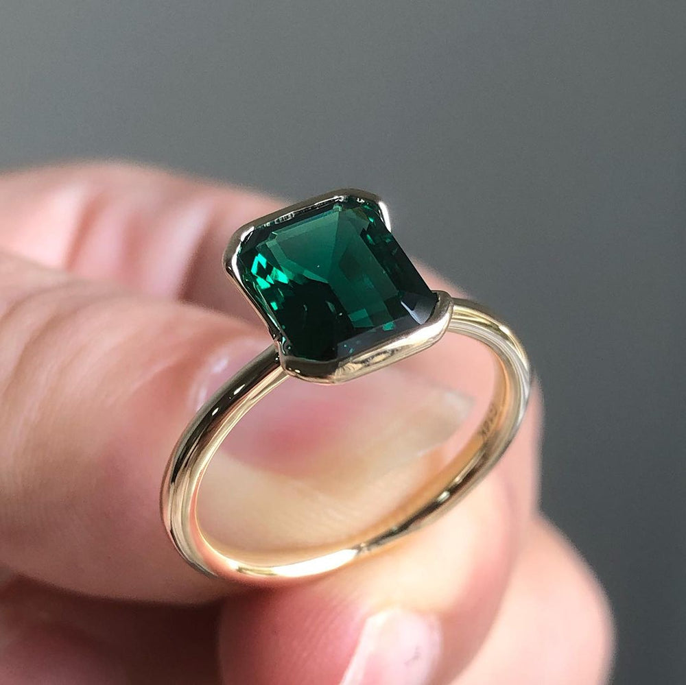 Emerald Cut Engagement Ring, Labgrown Emerald Cut Ring