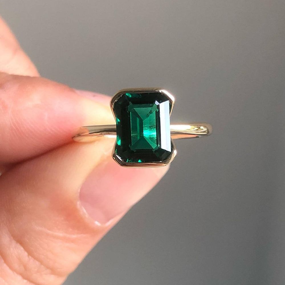 Emerald Cut Engagement Ring, Labgrown Emerald Cut Ring