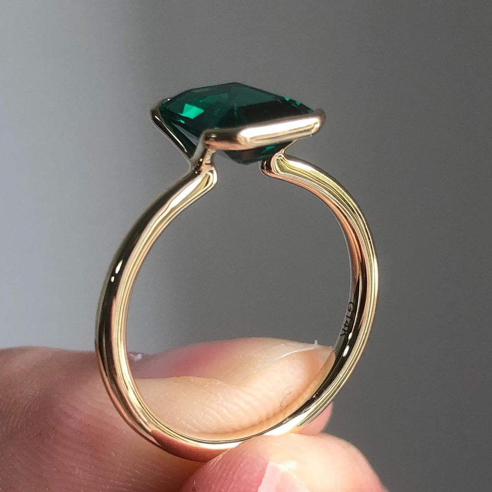 Emerald Cut Engagement Ring, Labgrown Emerald Cut Ring
