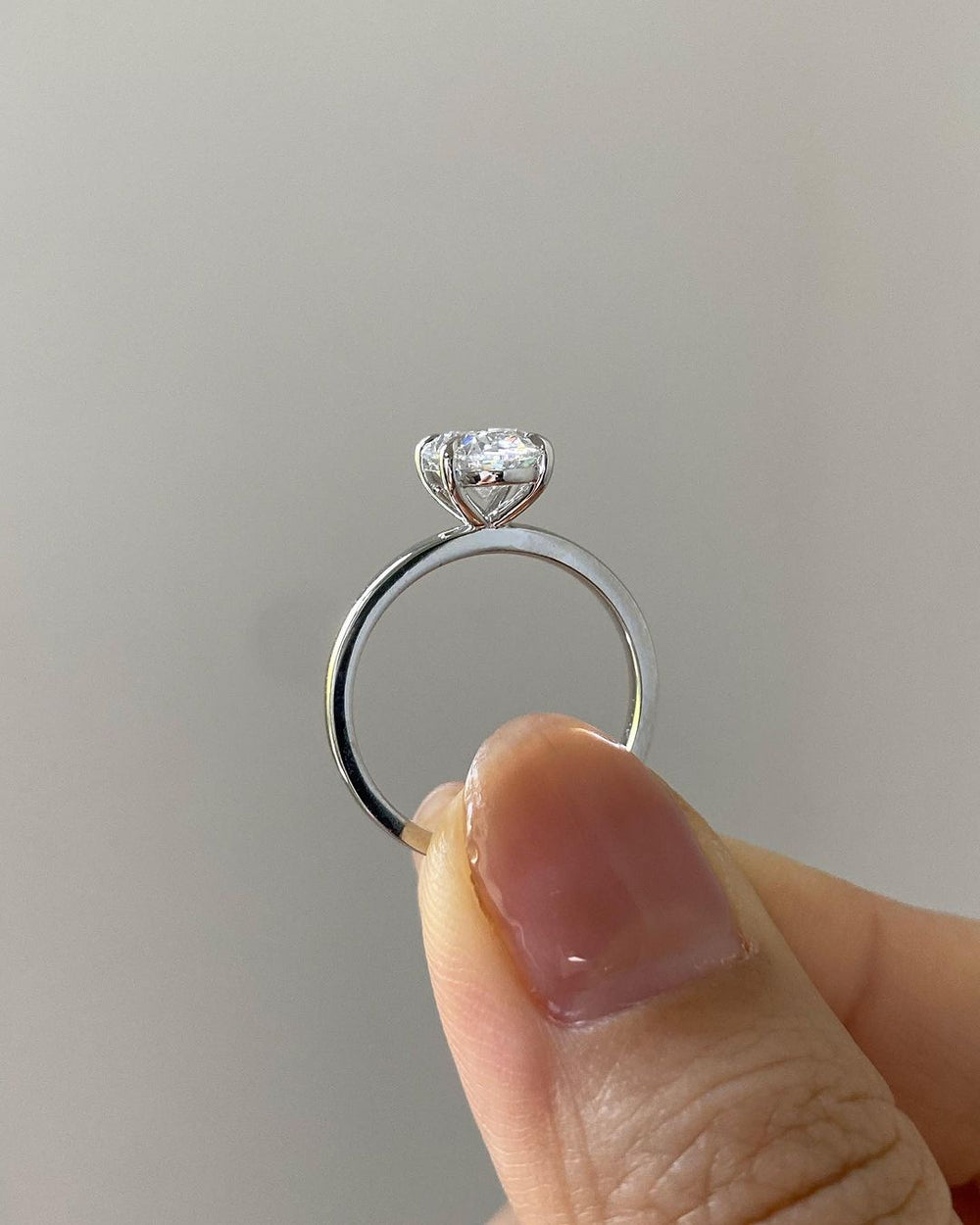 Oval Cut Labgrown Engagement Ring