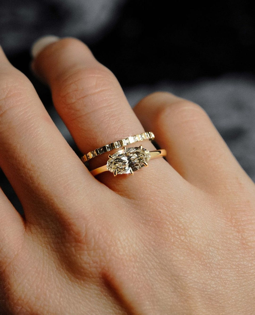 Oval Cut Labgrown Engagement Ring