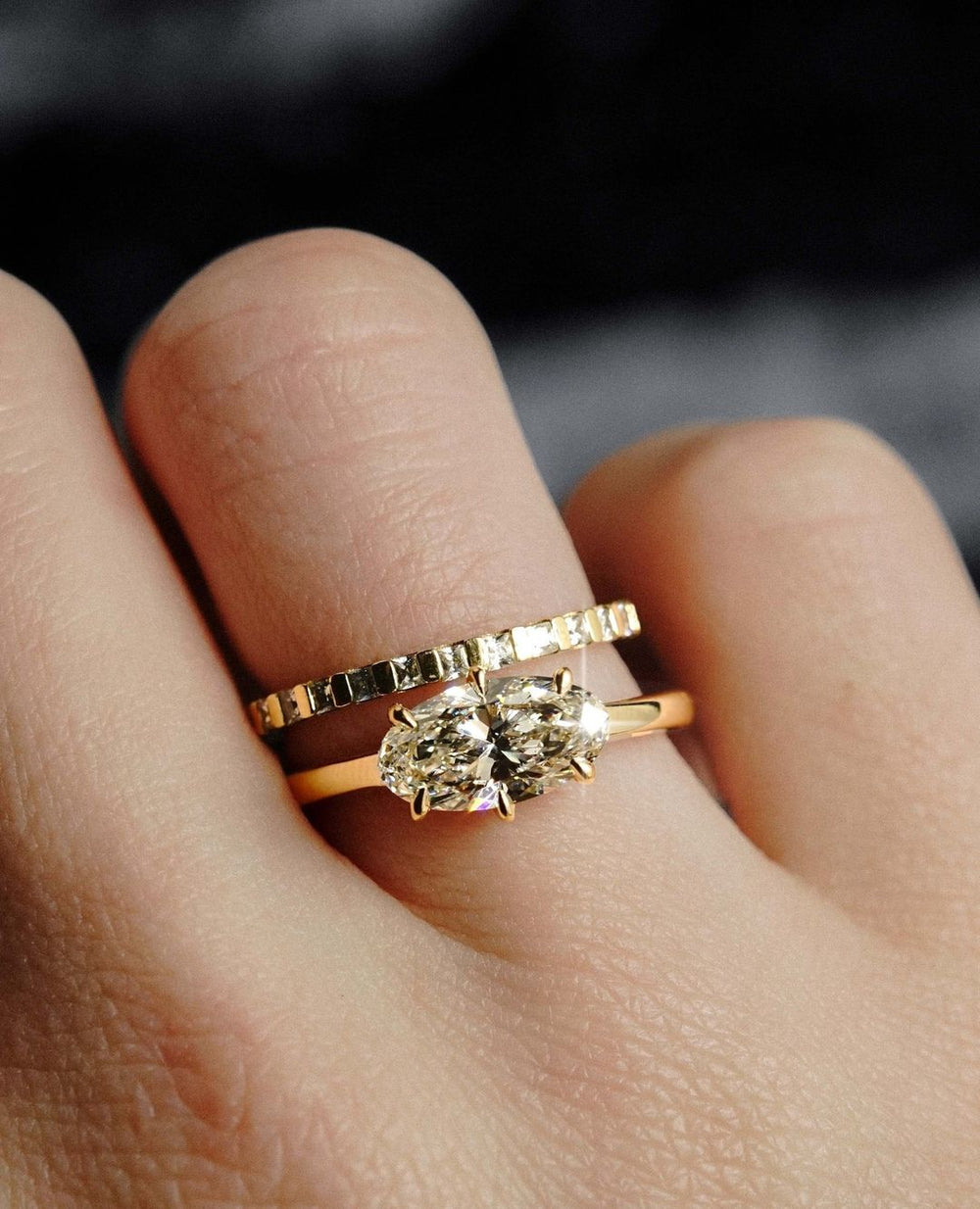 Oval Cut Labgrown Engagement Ring